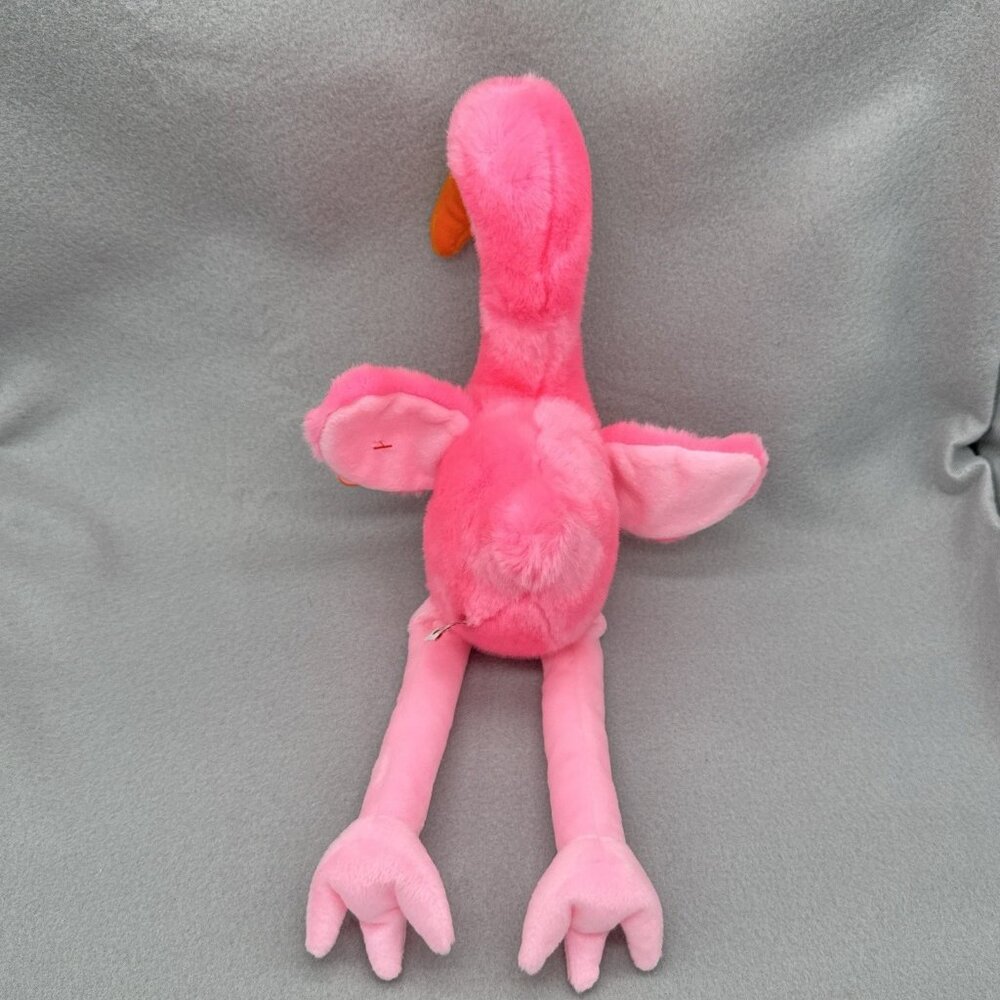Pinky Flamingo Plush 1998 17" Bird Stuffed Toy Vintage TY Beanie Buddy - Picture 11 of 11